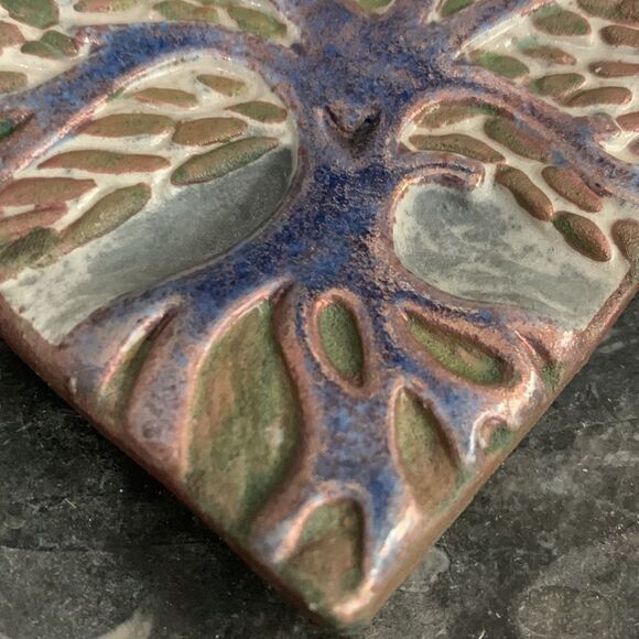 J Diller Raku Art Pottery Heart &
Tree Of Life - Picture 16 of 17